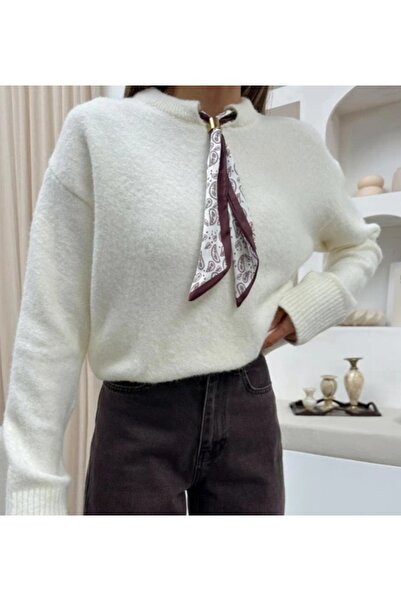 Vaniza Standard Size Midi Length Soft Scarf Sweater