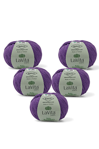 LaVita Yarn Bambusova pređa za ručno pletenje za bebe 50% B Bambus 50% A Akri...