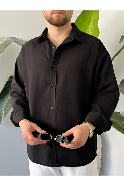 HAWKKİNG Men's Oversize Modal Shirt