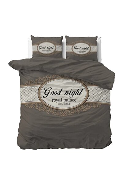 Sleeptime Royal Palace Taupe Bedding Set, 100% Microfiber, 200x200/220 cm, 2 Pillowcases 60x70, Anti