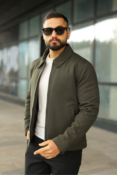 BASEL.CO Iconic Basic Jacket with Lightweight Inflatable Padding and Double Zipper