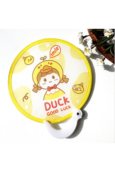MOR SALKIM HOME Japon tarzı katlanabilir yelpaze ( ördek figürlü ) çap 21 cm