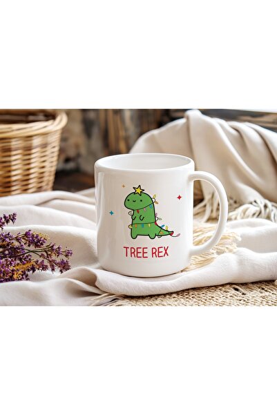 Beramussa كوب بتصميم عيد الميلاد من تري ريكس دينوزور - كوب هدية خاص لمحبي الد...