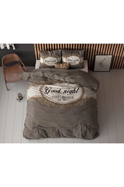 Sleeptime Royal Palace Taupe Bedding Set, 100% Microfiber, 200x200/220 cm, 2 Pillowcases 60x70, Anti