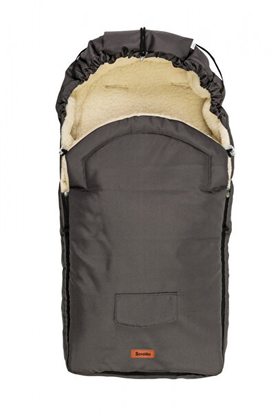 Sensillo Winter bag Wool Graphite 95x40 cm waterproof, wool lining, for use in