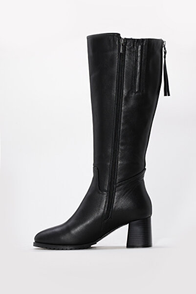 FAST STEP Genuine Leather and Fur Women's Classic Boots 064Yza850