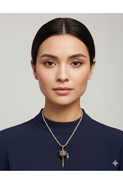 PİRAMİGO Carry the Spirit of Tibet on Your Neck: Ancient Return Wheel Necklace