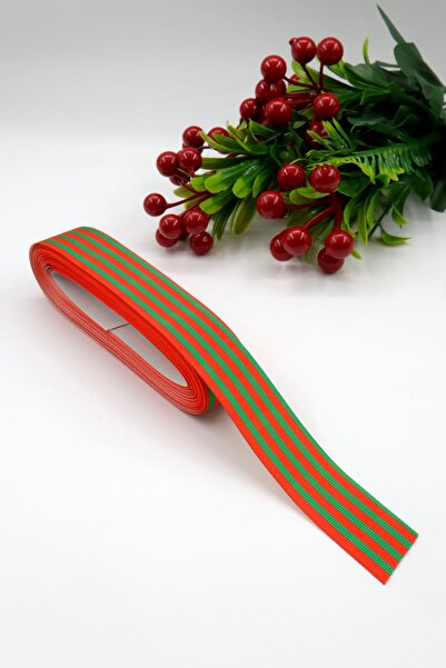 YENİCİ شريط مزخرف لرأس السنة (10 أمتار - 2.5 سم)