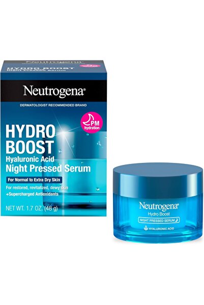 Neutrogena Hydro Boost Night Pressed Serum, Hyaluronic Acid Facial Moisturizer, 1.7 oz