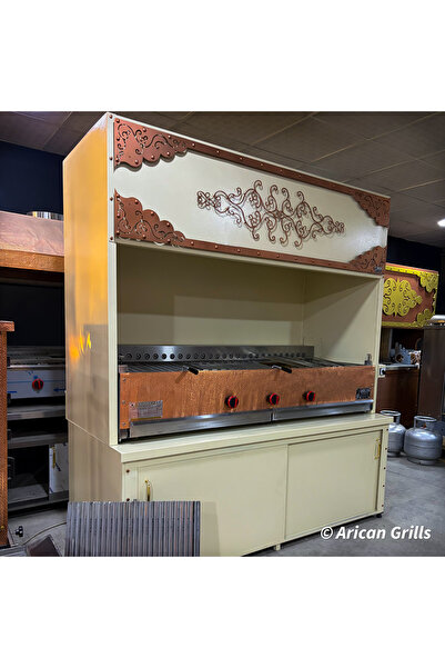 Arıcan Otomatik Lava Kebap Izgarası Bakır Kaplama