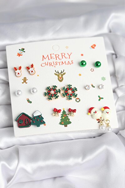 Skygo New Year's Themed 8 Pair Earring Set - Tj-Bkp11397