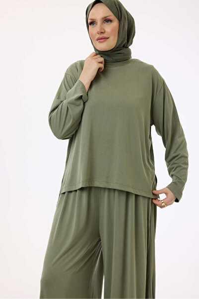 My City 5712 - Stylish Comfortable Soft Textured Women's Blouse Pants Set