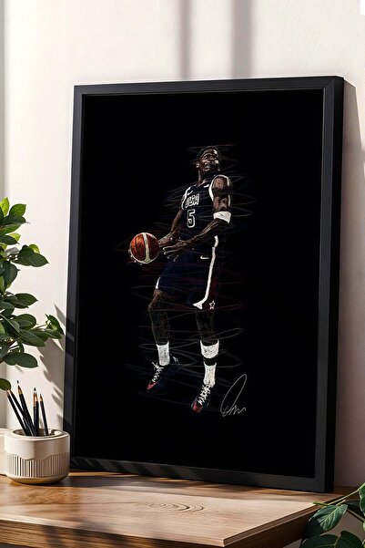 Saturn Pictură înrămată de Anthony Edwards Baschet NBA - Poster estetic