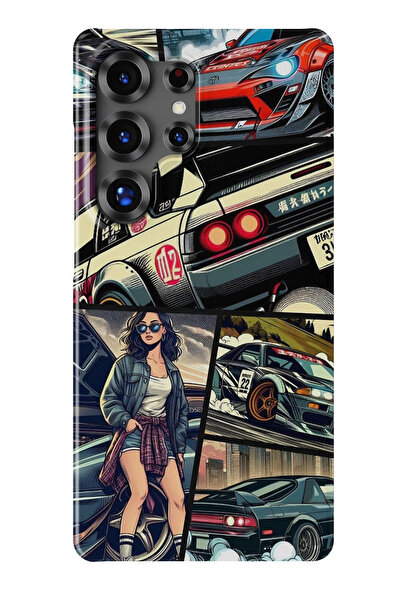 lelia حافظة هاتف شفافة متوافقة مع هاتف سامسونج جالاكسي S23 الترا مطبوع |   ال...