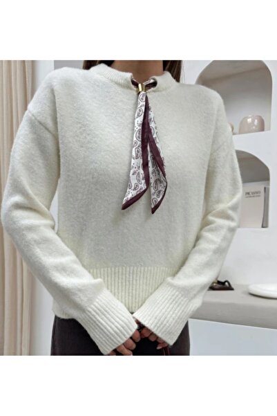 Vaniza Standard Size Midi Length Soft Scarf Sweater