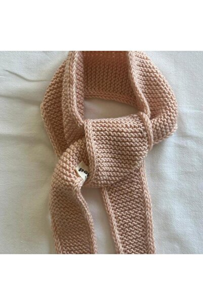 POFUDUK Sophie Knitted Scarf Shawl PFDKF7 Salmon Dimensions Length Approximat...