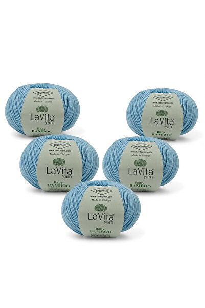 LaVita Yarn Bambusova pređa za ručno pletenje za bebe 50% B Bambus 50% A Akri...