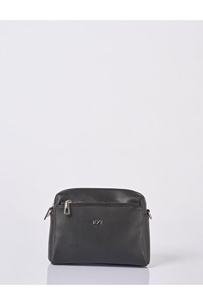 Kayra Shoulder Bag with Logo Black