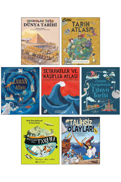 Epsilon Yayınevi Tarih Zaman Atlası Seyahatler ve Kaşifler Atlası Çocuklar için Zaman Çizelgeleriyle Dünya Tarihi
