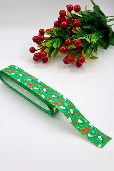 YENİCİ شريط مزخرف لرأس السنة (10 أمتار - 2.5 سم)