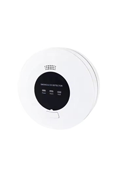 RONIC X 2 in 1 Smoke and Carbon Monoxide Detector, electrochemical + photoelectric, installation kit included, White