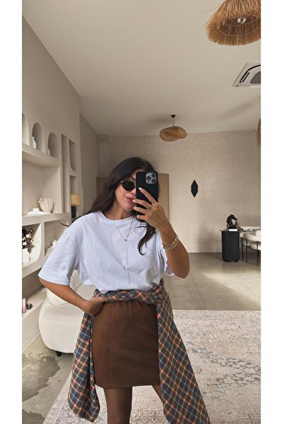 Buket Teke Taba Nubuck Skirt