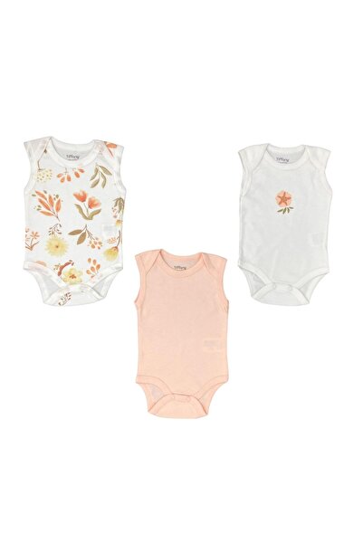 Tiffany Baby Girl Flower Garden 3-Piece Undershirt Badi Set Ecru 15009