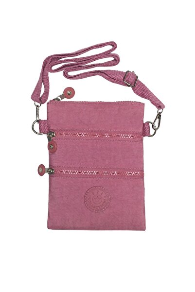 571 Collections Çanta Crossbody Three-Compartment Practical Phone Holder Bag Pink Model: (571-15g)