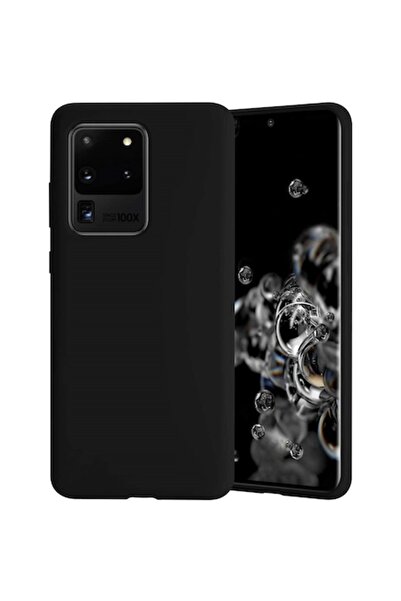 PlanetPhone Husa pentru Samsung S20 Ultra, neagra, subțire din silicon cu int...