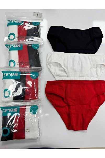 EROSSHOP Γυναικεία βασικά βαμβακερά εσώρουχα 3 τεμαχίων