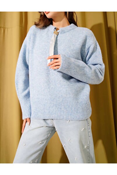 Vaniza Standard Size Midi Length Soft Scarf Sweater