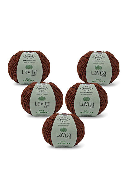 LaVita Yarn Fir de tricotat manual Baby Bamboo 50% Bambus 50% Acrilic 250gr 5...