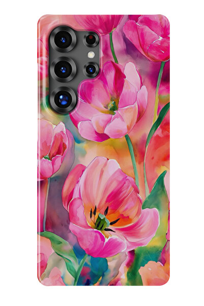 lelia حافظة هاتف شفافة متوافقة مع هاتف سامسونج جالاكسي S23 الترا مطبوع |   ال...