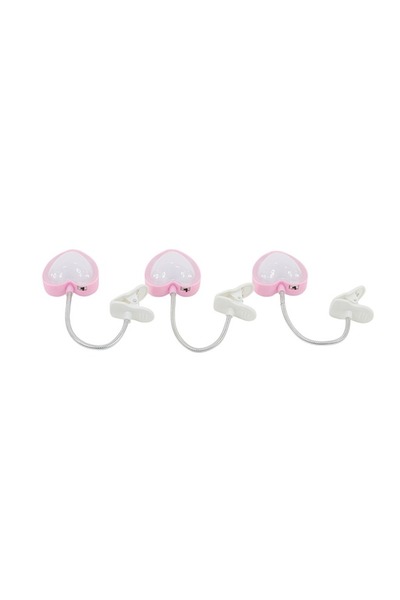 Lawazim Mini LED Clip Lights 3 Piece Pink and White