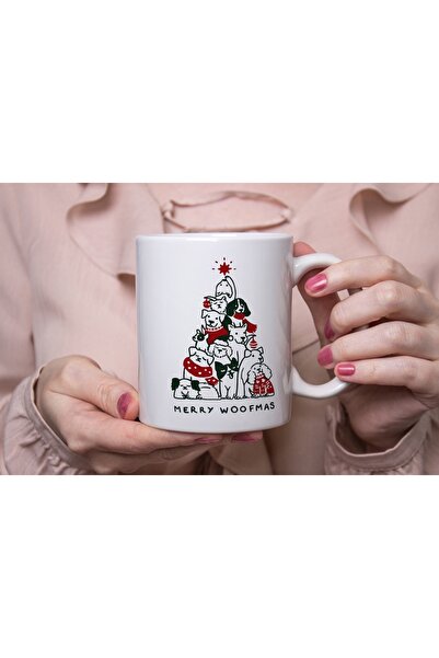 Beramussa كوب بتصميم عيد الميلاد للكلاب من Merry Woofmas - كوب هدية خاص لمحبي...