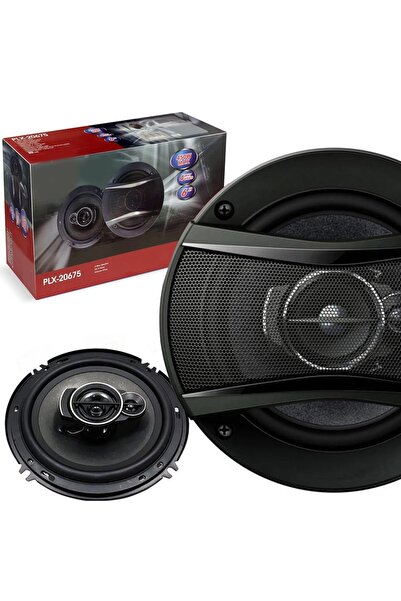 Poke Oto Hoparlör Kağıt 16cm 450w Tweeterli Kapaklı 2 Adet Plx-20675