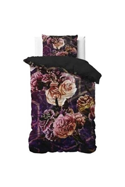 Sleeptime Marise Purple Duvet Cover Set, 100% Microfiber, 140x200/220 cm, Pillowcase 60x70 cm, Anti-