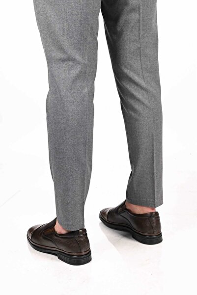 Bestello Laceless Rubber Sole Genuine Leather Comfort Shoes 333-1948 Men's Shoes