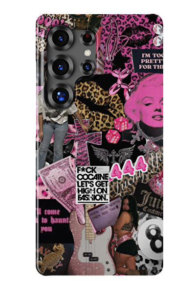 lelia حافظة هاتف شفافة متوافقة مع هاتف سامسونج جالاكسي S22 الترا مطبوع |   ال...