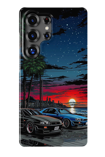 lelia حافظة هاتف شفافة متوافقة مع هاتف سامسونج جالاكسي S23 الترا مطبوع |   ال...