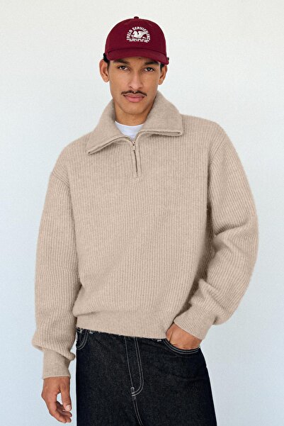 Bershka Fermuar yakalı kazak