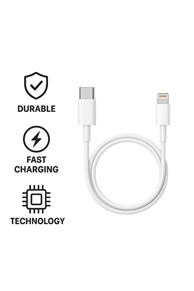 RİOTECH MOBILE Rio 20W Hızlı Şarj iPhone Şarj Kablosu PM to Type-C Dayanıklı ...