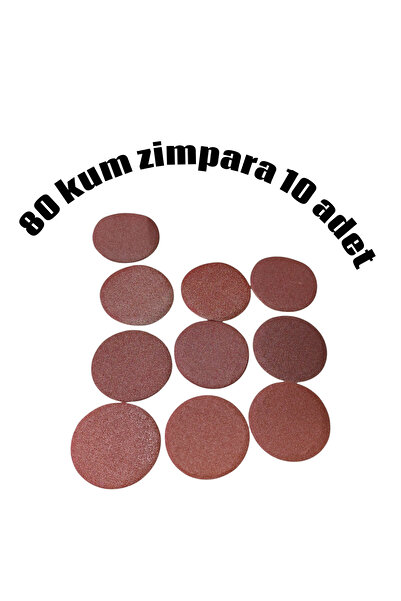 Ysf 80 قطعة من وسادات الصنفرة الدائرية ذات الفيلكرو مقاس 80، 10 قطع