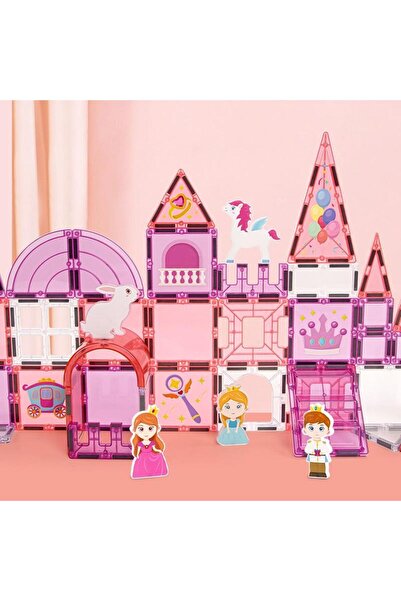 SHANTOU Set magnetic de construcție 58 piese – PRINTESA