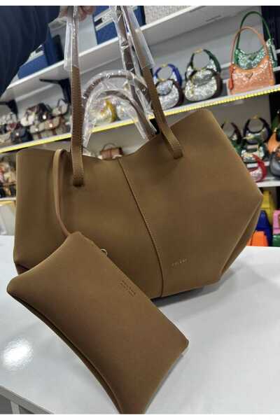 EFES TİCARET حقيبة كتف وحقيبة يد نسائية من جلد الغزال