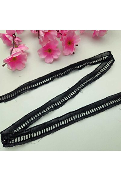 Kaf Kumaş Kolber Güpür Bant Siyah | 6 Metre Fisto Şerit