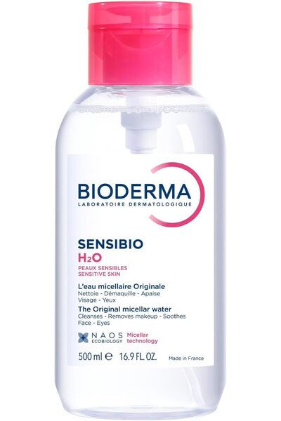 bioderma Atoderm Sensibio H2O Make Up Removing Micellar Water, 500Ml With Pump