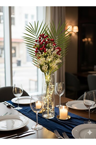 YAPAY ÇİÇEK DERYASI YILBAŞI ÖZEL KOKİNA ARANJMANI