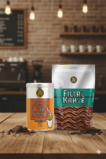 Kahve Dünyası FİLTRE KAHVE ÖĞÜTÜLMÜŞ 250GR X SICAK ÇİKOLATA SADE 400G