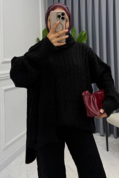 La Perla Boutique Passo Hair Braided Scarf Detailed Double Set